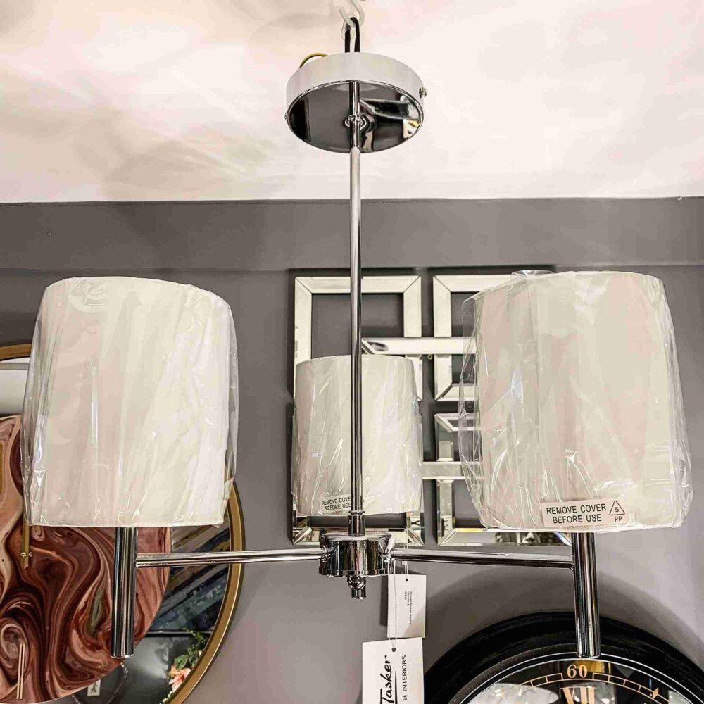 Vogue Silver Trio Ceiling Lamp