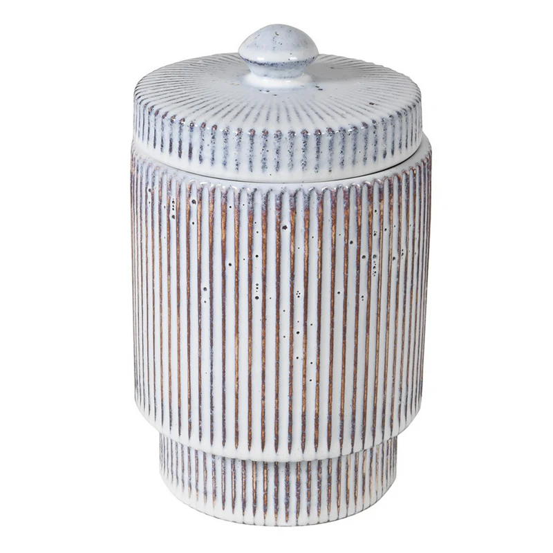 Blue Wash Stripe Jar