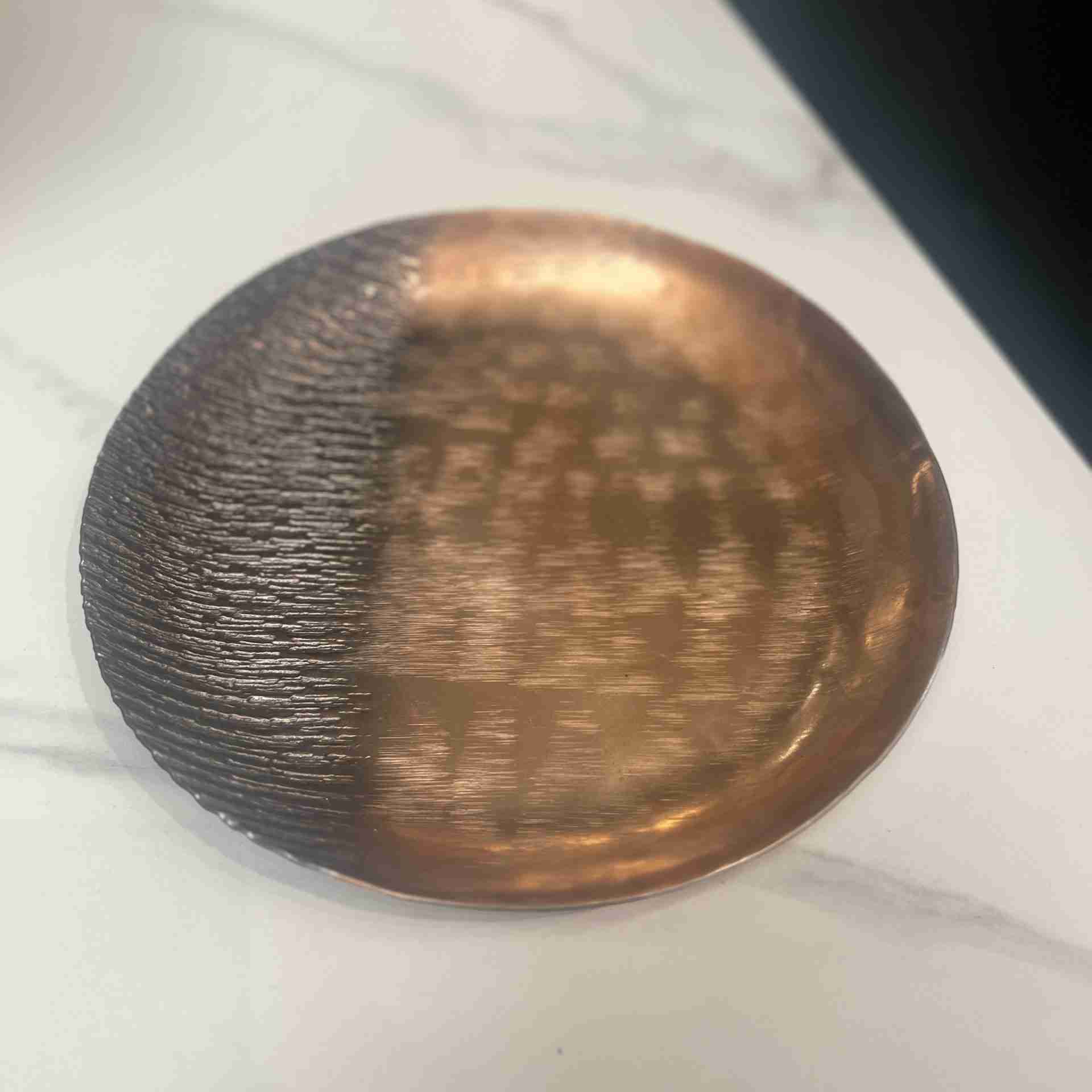 Copper/Bronze Lesky Round Dish Copper/bronze lesky round dish - image 4