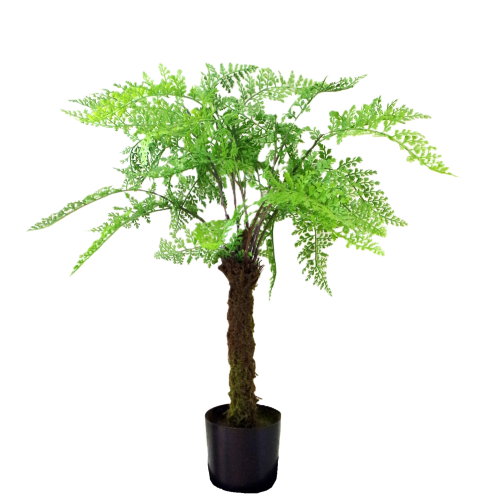55cm Mini Artificial Fern Tree with Black Pot