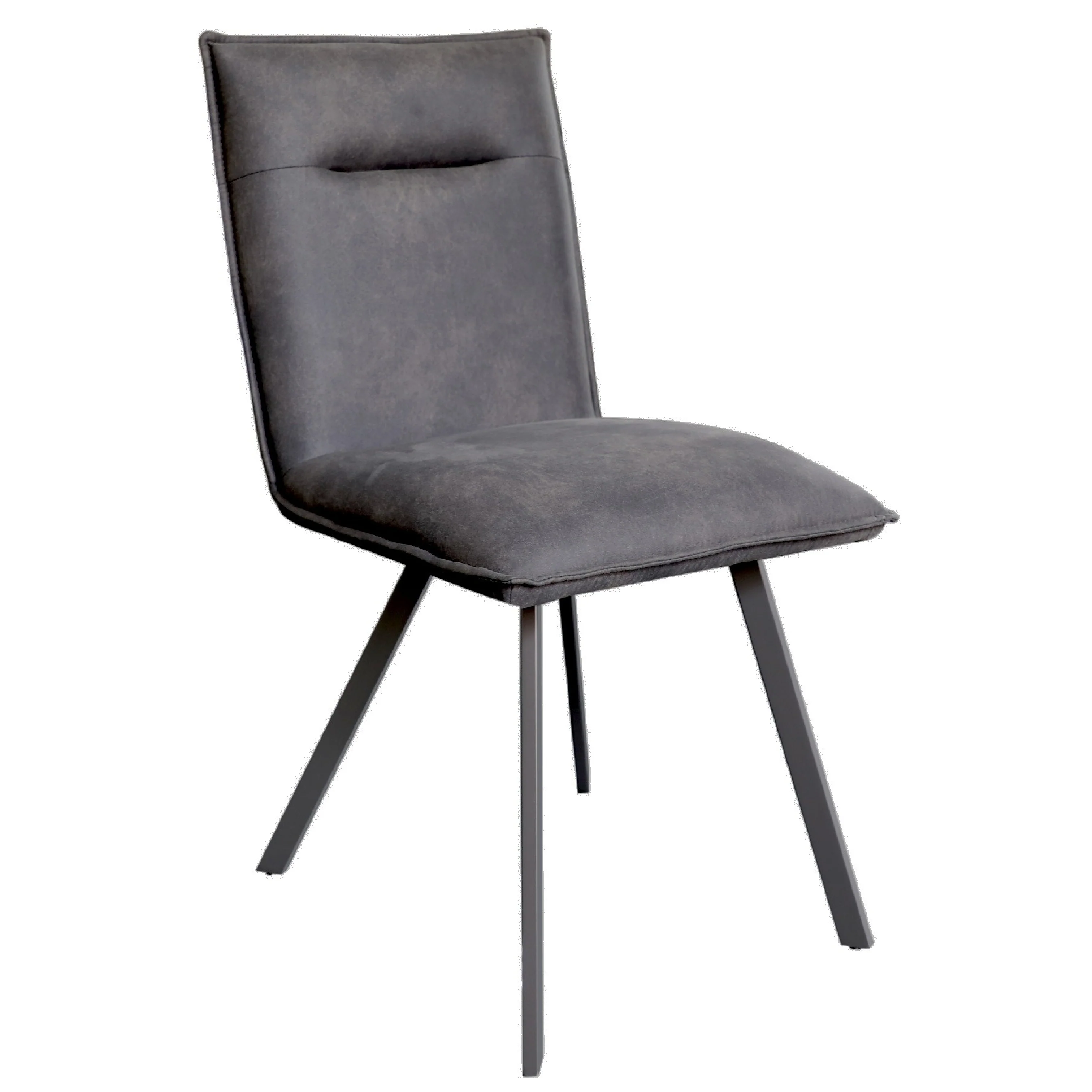 Larson Dining Chair Grey Suede Star Base Larson dining chair grey suede star base