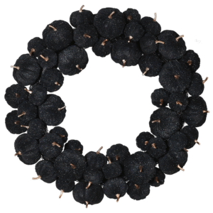 Autumn decor ideas 5 black pumpkin wreath photo