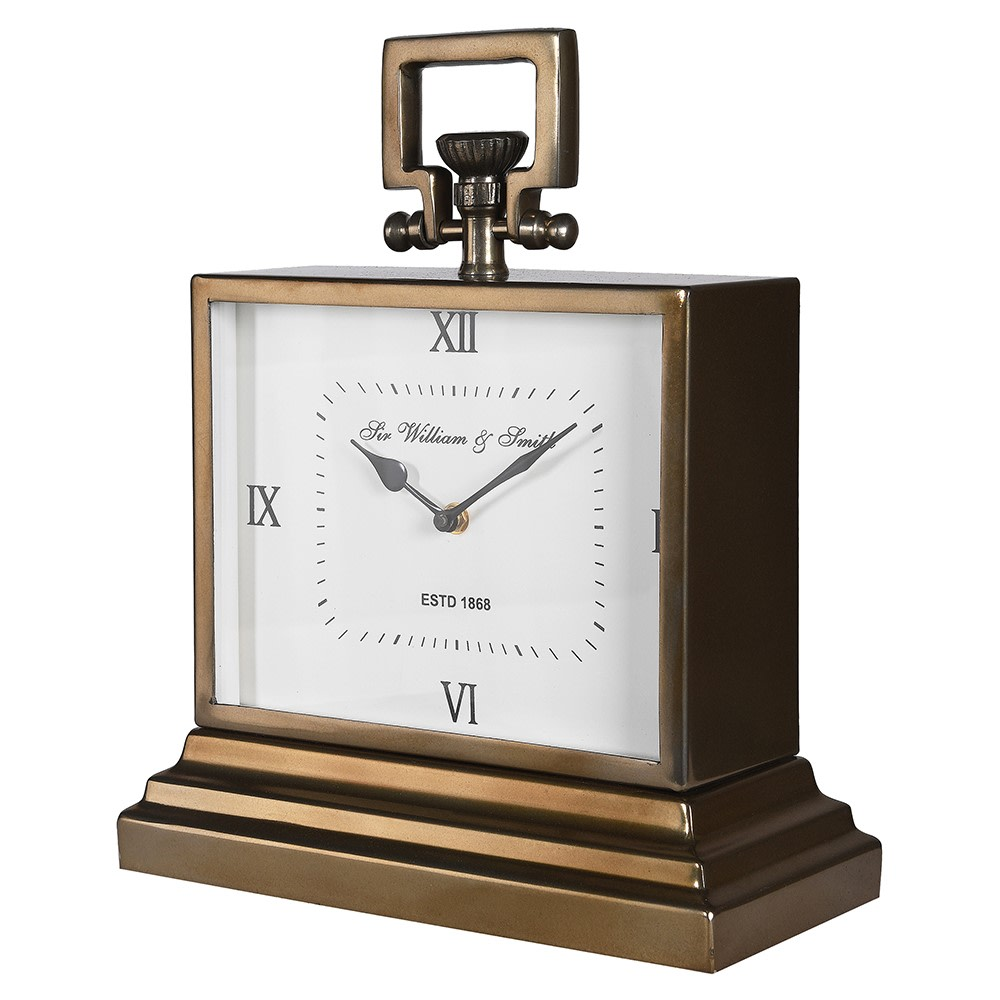 Brass art deco mantel clock- unique clocks